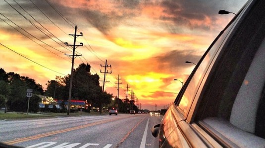 Rear View Sunset